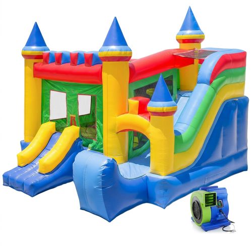 Castle Kingdom Bounce House with Blower and Slide
