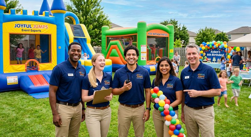 Inflatable HQ facility and team