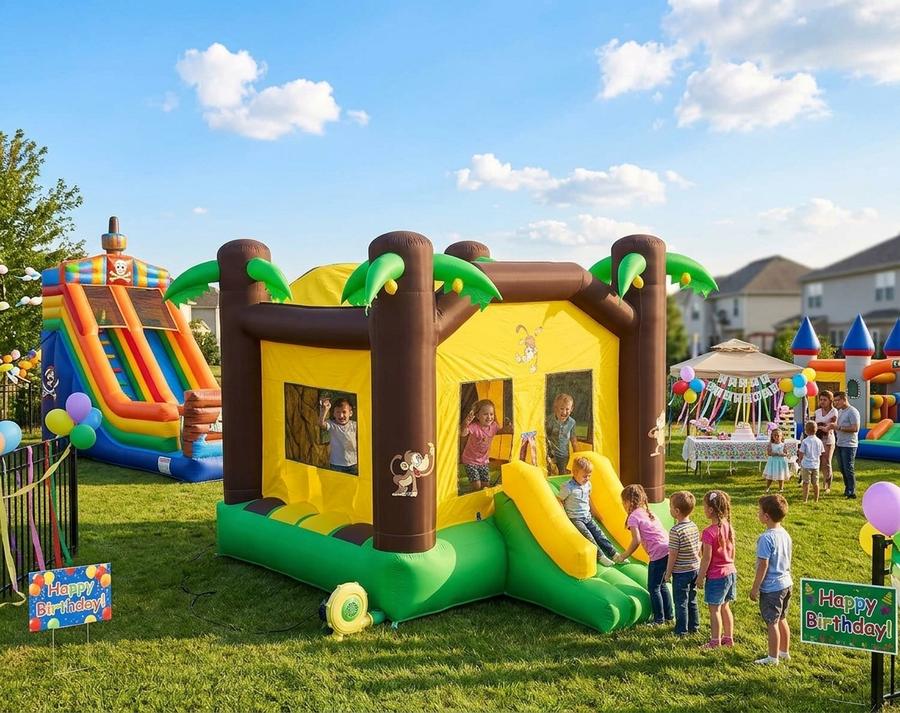 PVC vs nylon bounce house comparison